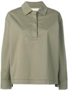 Tory Burch Logo Patch Tunic - Green