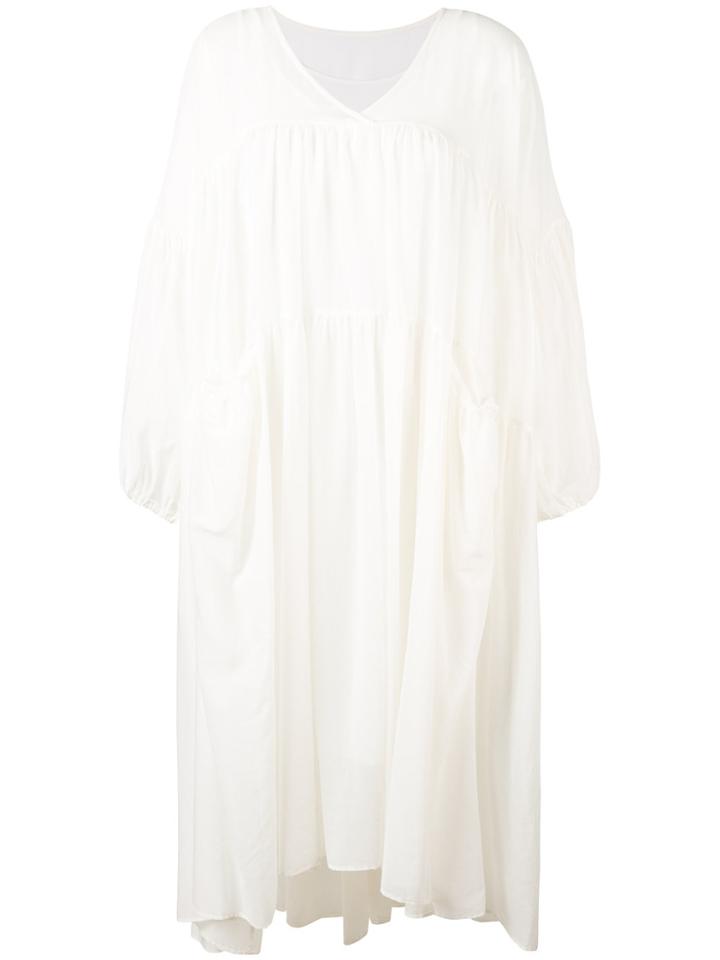 Tsumori Chisato Oversized Tiered Dress - White