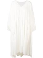 Tsumori Chisato Oversized Tiered Dress - White