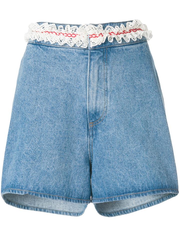 Jour/né Froufrou Denim Shorts - Blue