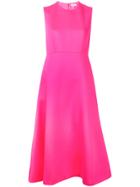 Delpozo Flare And Fit Dress - Pink & Purple