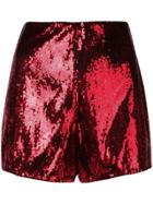 Philosophy Di Lorenzo Serafini Sequin Mini Shorts - Red