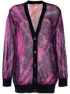 Nº21 Tie-dye Effect Cardigan - Pink