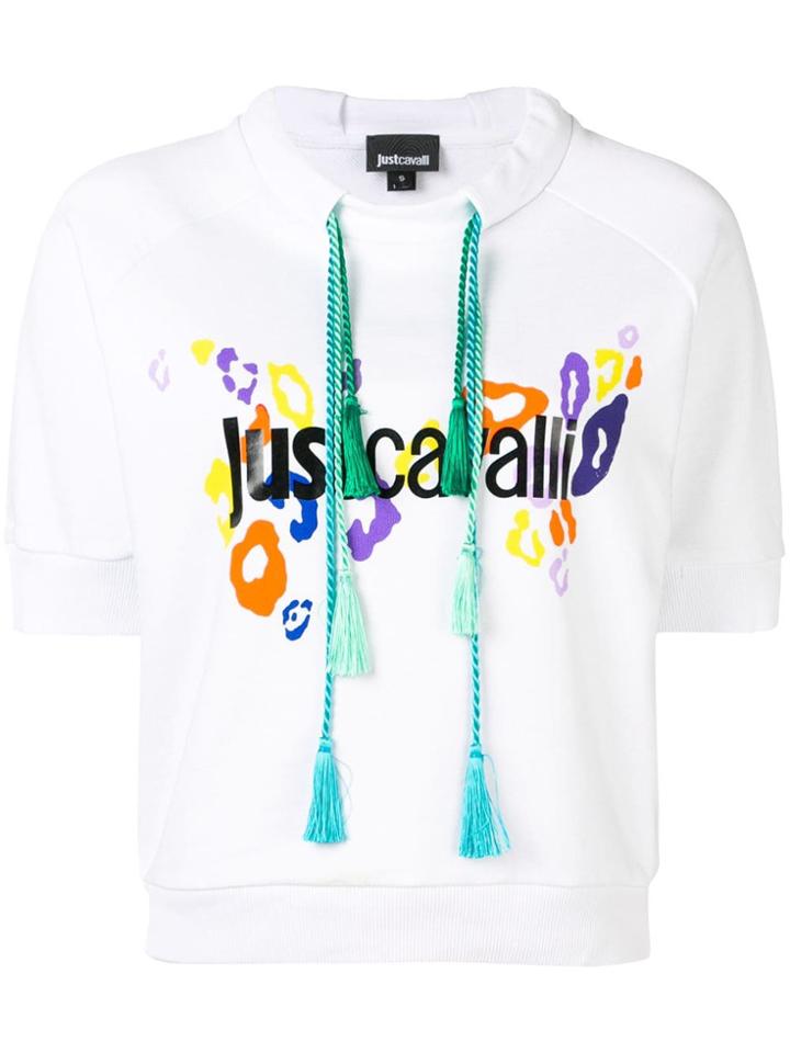 Just Cavalli Rope Tie Sweat Top - White