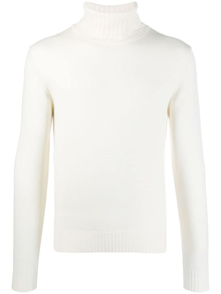 Dell'oglio Ribbed Roll Neck Jumper - Neutrals