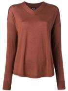 Aspesi V Neck Jumper - Brown