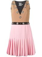 Fausto Puglisi Colour Block Studded Dress