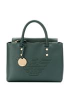 Emporio Armani Raised Logo Tote Bag - Green