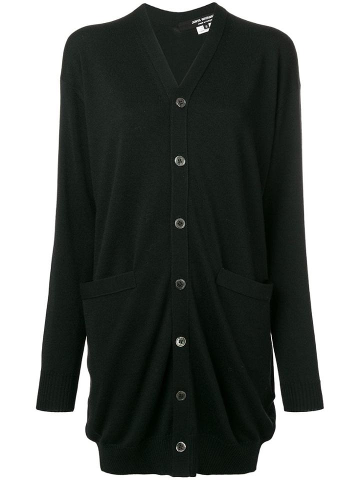 Junya Watanabe Long Loose Cardigan - Black