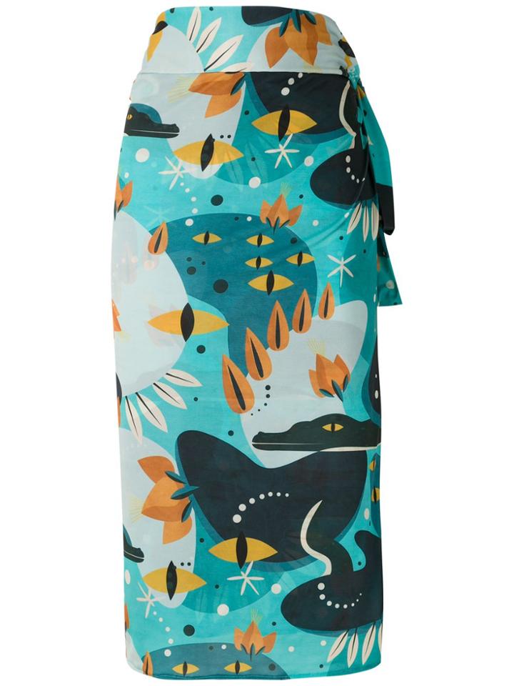 Lygia & Nanny Pareo Orixa Estampado - Blue