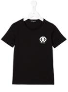 Dsquared2 Kids Chest Logo Print T-shirt, Girl's, Size: 10 Yrs, Black