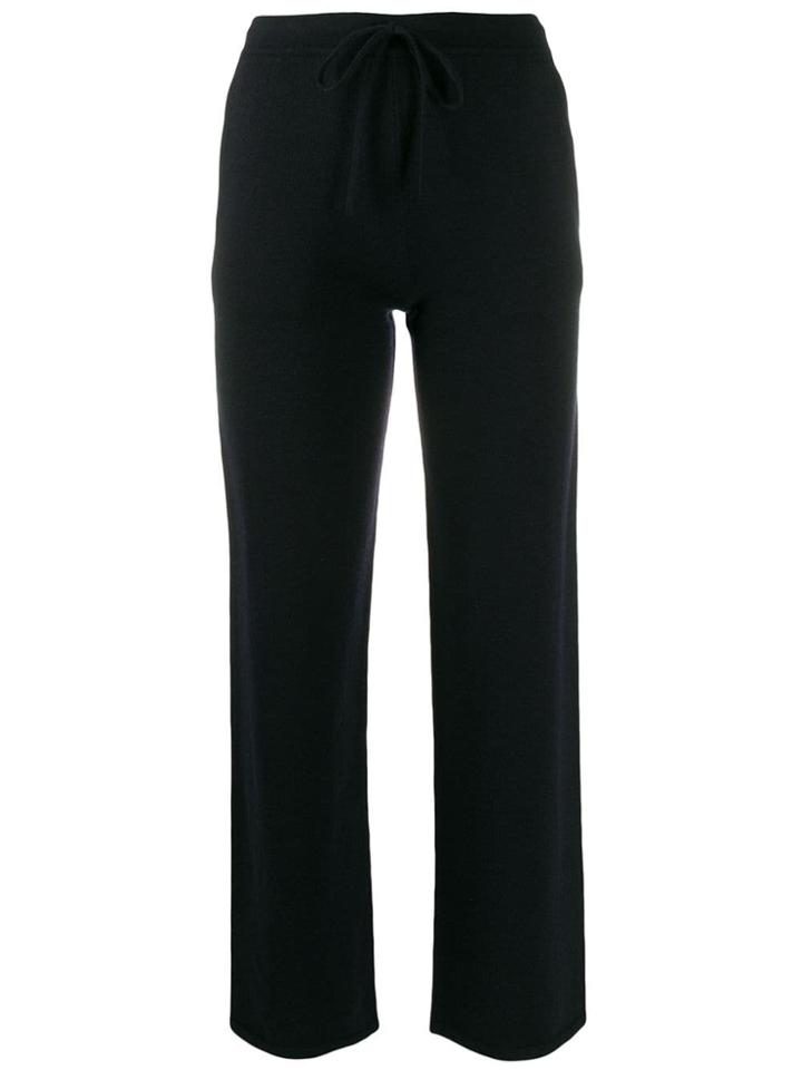 Gentry Portofino Cashmere Straight-leg Trousers - Blue