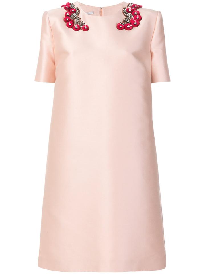 Stella Mccartney Beaded Collar Dress - Pink & Purple