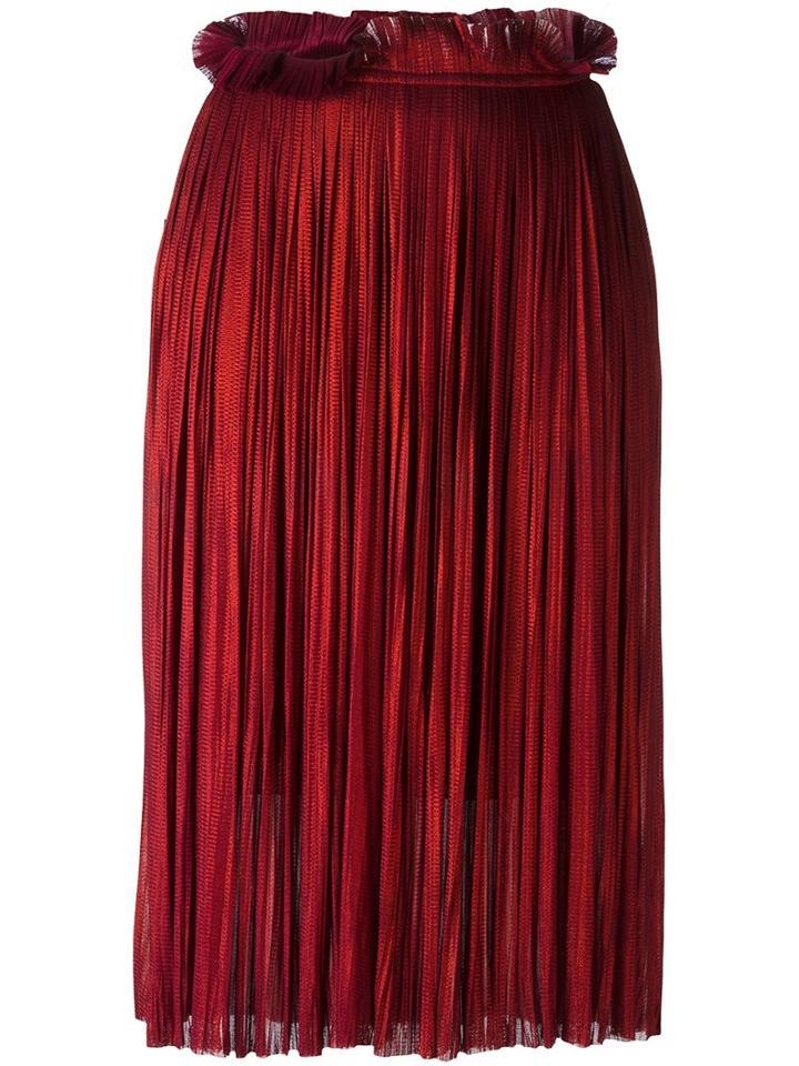 Maria Lucia Hohan 'rose' Midi Skirt, Women's, Size: 36, Red, Silk/nylon/spandex/elastane