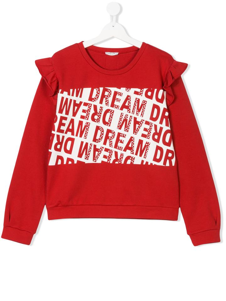 Liu Jo Kids Teen Rebel Chic Sweatshirt - Red
