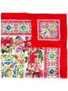 Dolce & Gabbana - Mambo Print Scarf - Women - Silk - One Size, Women's, Red, Silk