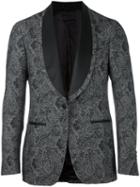 Gabriele Pasini Shawl Lapel Blazer, Men's, Size: 50, Black, Silk/cotton/polyester/wool