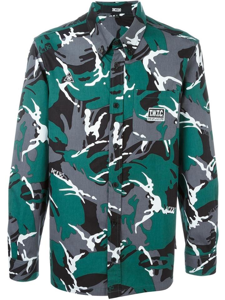 Ktz Camouflage Print Shirt
