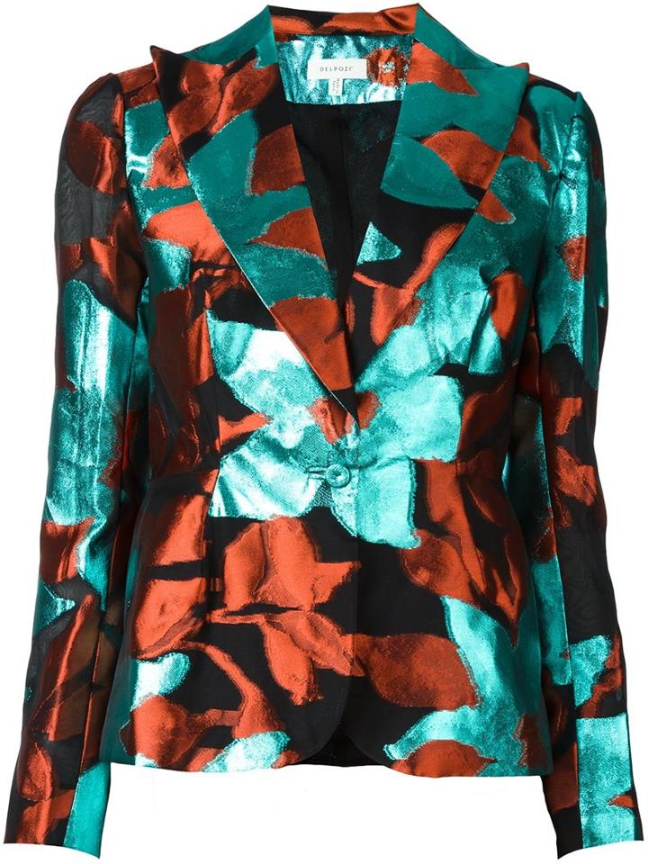 Delpozo Abstract Print Blazer