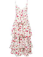 Dodo Bar Or Floral Print Tiered Dress - White