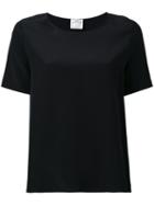 Forte Forte - My Top Short Sleeve T-shirt - Women - Silk - 1, Black, Silk