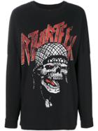 R13 Skull Print Sweatshirt - Black