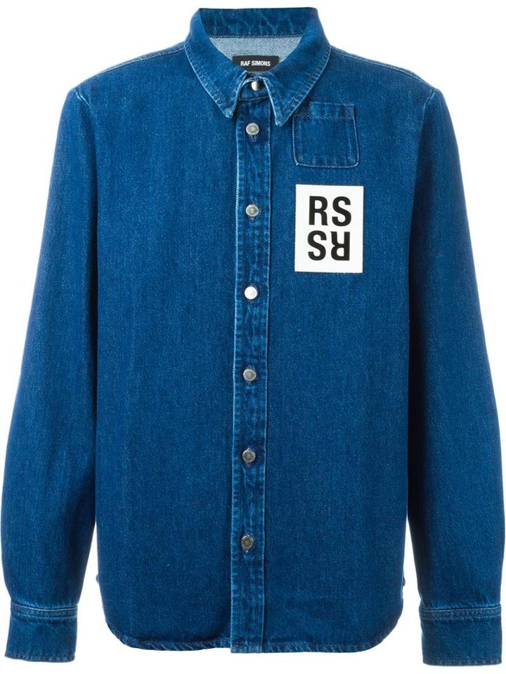 Raf Simons Chest Patch Denim Shirt