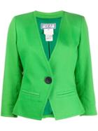 Yves Saint Laurent Pre-owned 1980s Cropped Jacket - Green