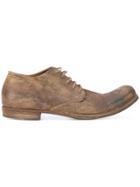 A Diciannoveventitre Distressed Derby Shoes - Brown