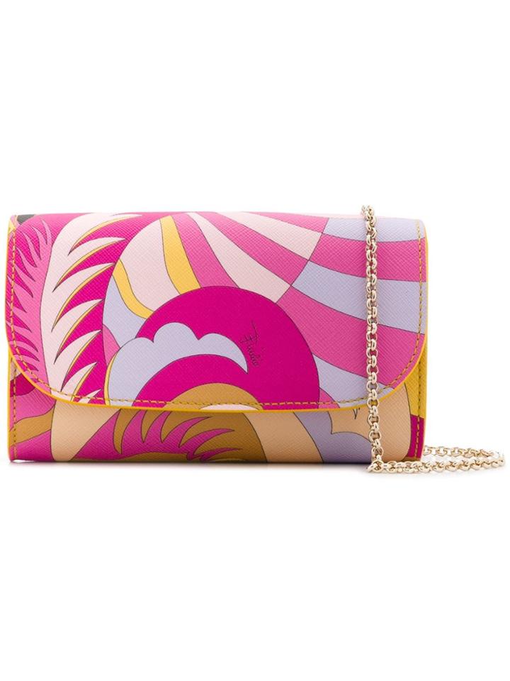 Emilio Pucci Small Printed Crossbody Bag - Pink
