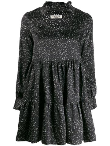 Jovonna Gingathered Dress - Black