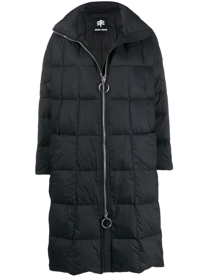 Ienki Ienki Pyramide Hooded Padded Coat - Black