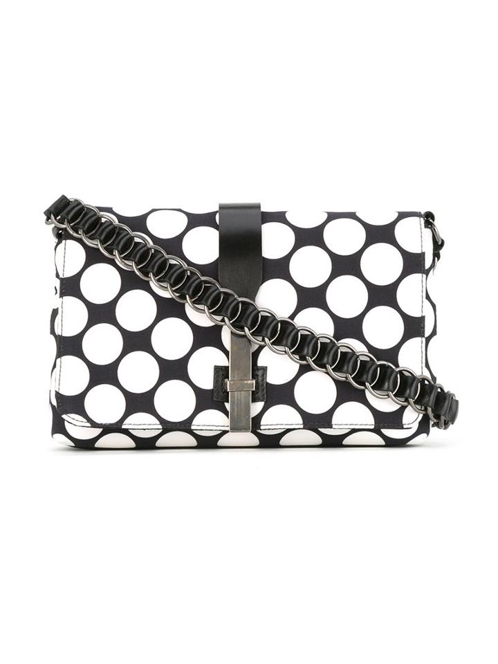 Reinaldo Lourenço Printed Crossbody Bag, Women's, Black