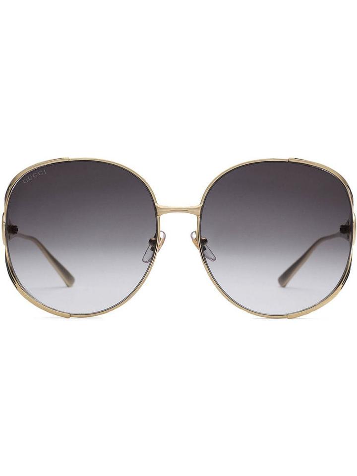 Gucci Eyewear Round-frame Metal Sunglasses - Metallic