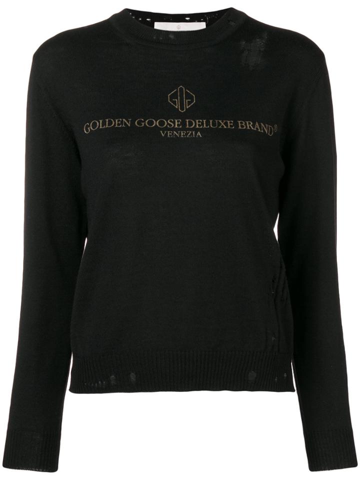 Golden Goose Deluxe Brand Logo Sweater - Black