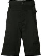 Ann Demeulemeester Belted Shorts, Men's, Size: Large, Black, Cotton/linen/flax