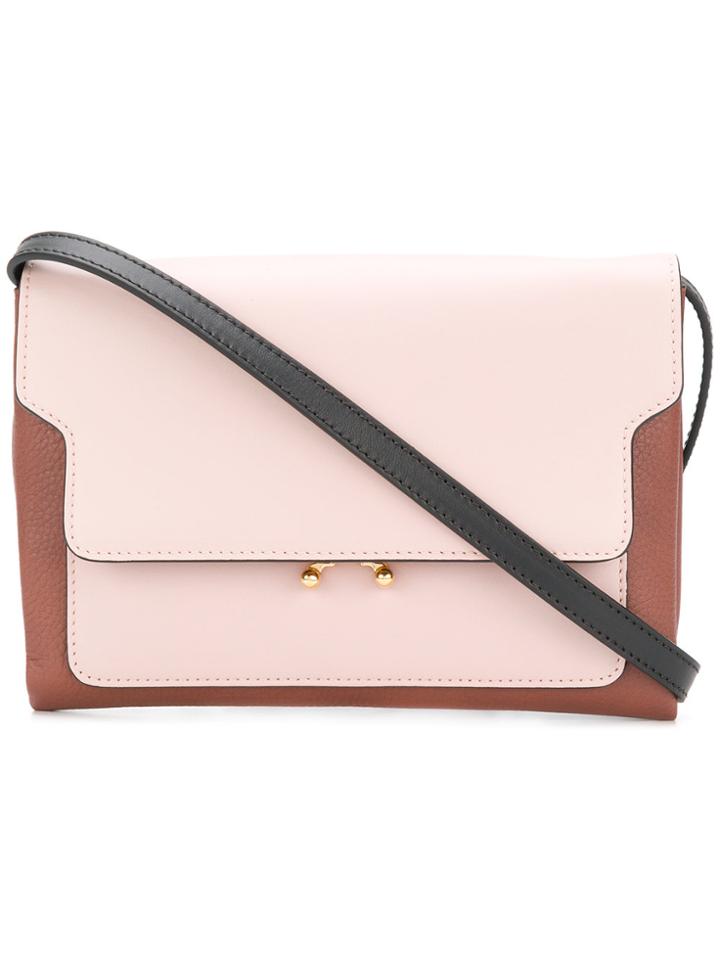 Marni Mini Trunk Crossbody Bag - Pink & Purple