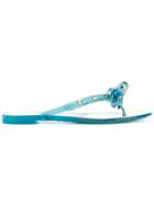 Valentino Rockstud Flip Flops - Blue