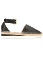 See By Chloé Glyn Espadrilles, Women's, Size: 41, Black, Leather/rubber/raffia