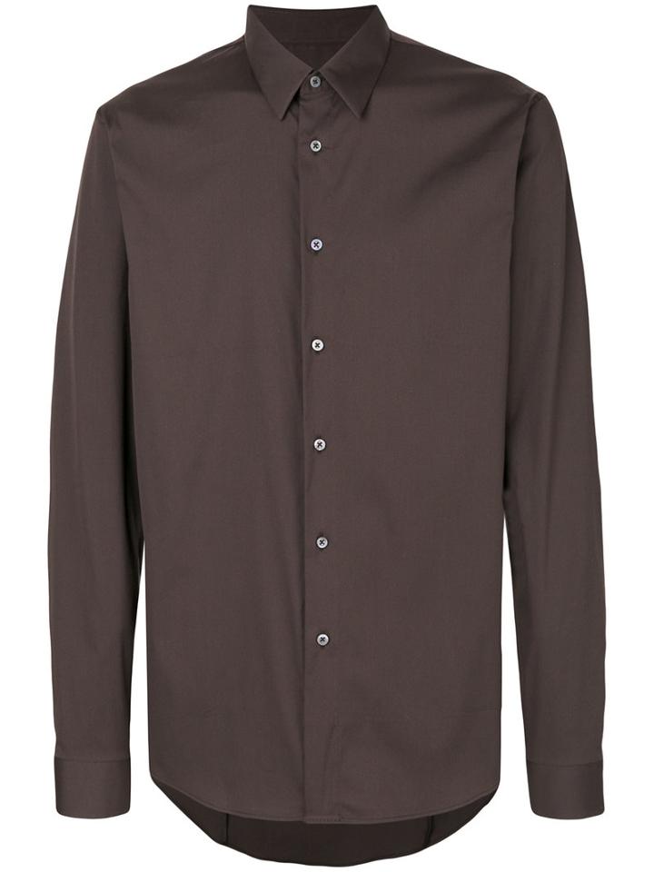 Jil Sander - Stretch Classic Shirt - Men - Cotton/polyamide/spandex/elastane - 41, Brown, Cotton/polyamide/spandex/elastane