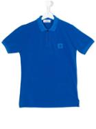 Stone Island Junior - Teen Classic Polo Shirt - Kids - Cotton - 14 Yrs, Blue