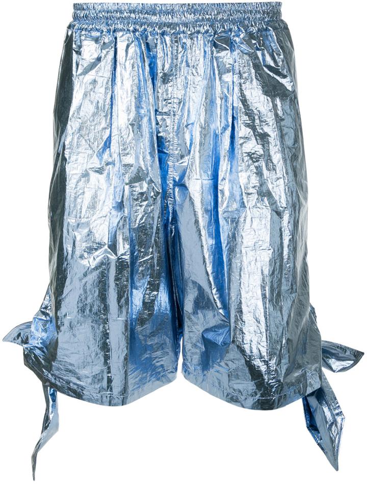 Yoshiokubo Solar Side Ribbon Shorts - Blue