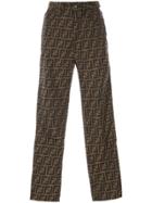 Fendi Vintage Zucca Patterned Trousers - Brown