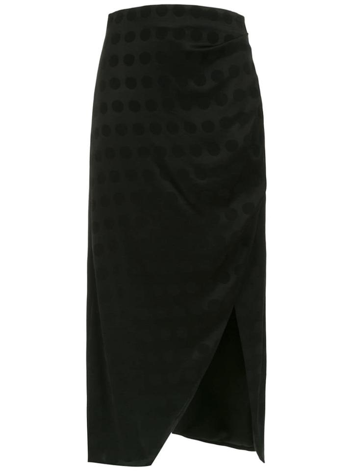 Tufi Duek Asymmetric Midi Skirt - Black