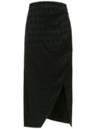 Tufi Duek Asymmetric Midi Skirt - Black