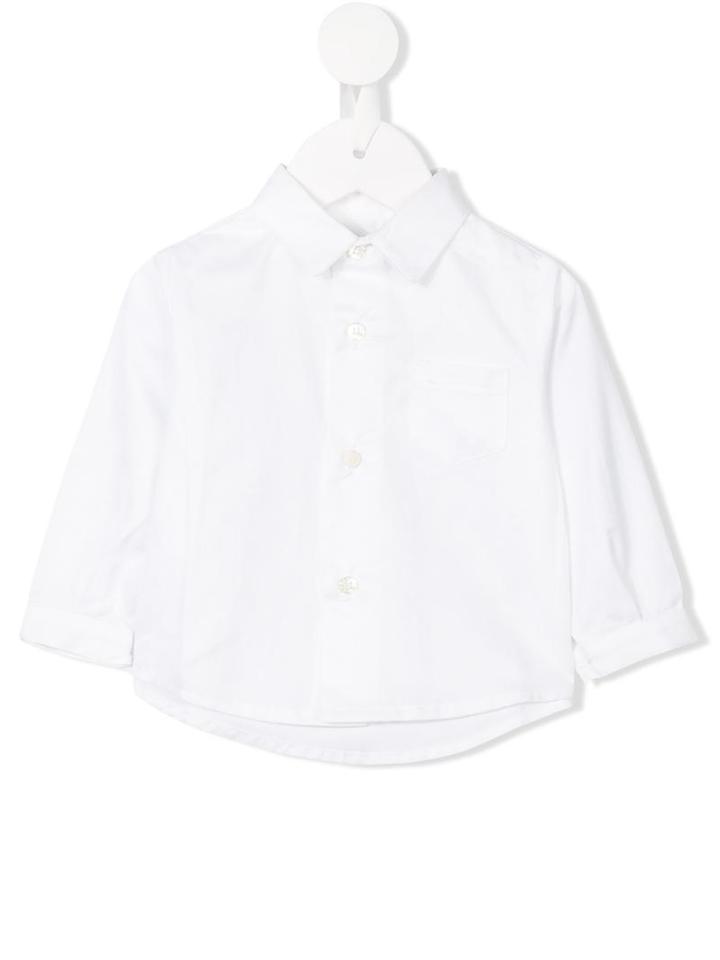 Cashmirino - Classic Collar Shirt - Kids - Cotton - 9 Mth, Infant Boy's, White