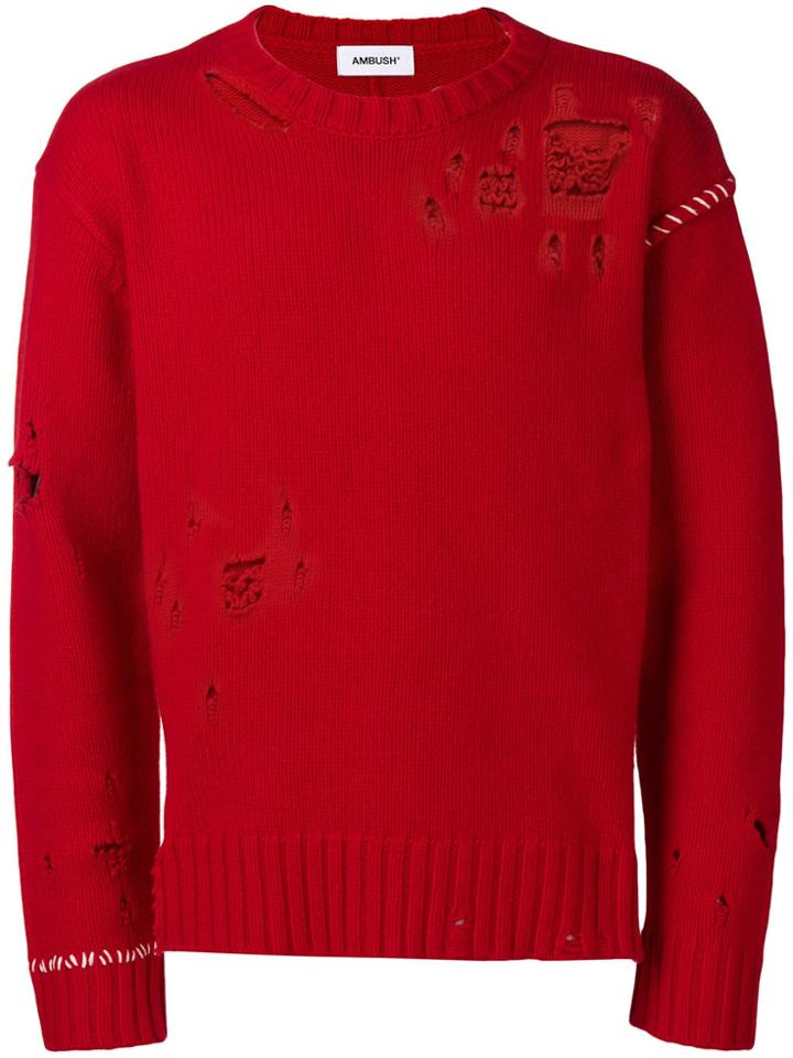 Ambush Chewed Jumper - Red