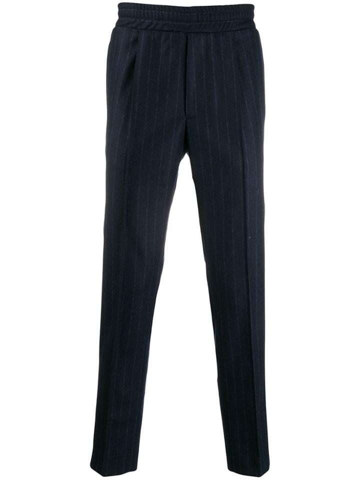 Tagliatore Striped Trousers - Blue