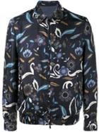 Fendi - Reversible Floral Print Jacket - Men - Silk/cupro - 52, Blue, Silk/cupro