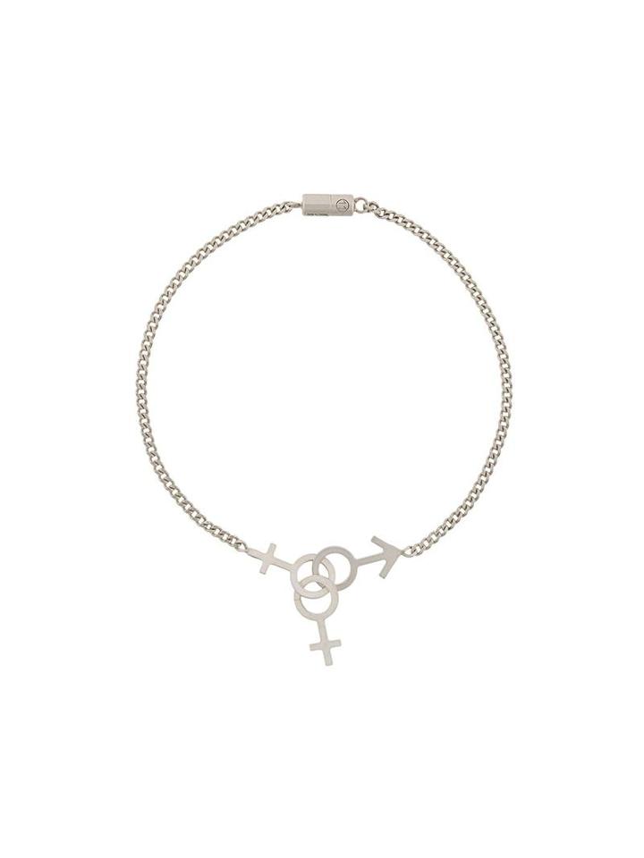 Maison Margiela Gender Symbol Bracelet, Men's, Size: Medium, Metallic